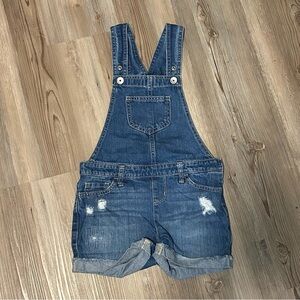 Classic Blue Kids Denim Overalls Shorts